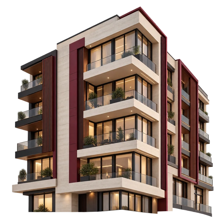 Modern apartman yapısı